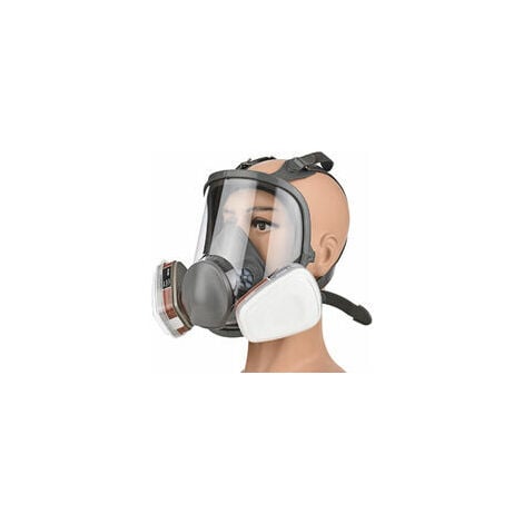 Masque de protection complet, masque à gaz en silicone 16 en 1