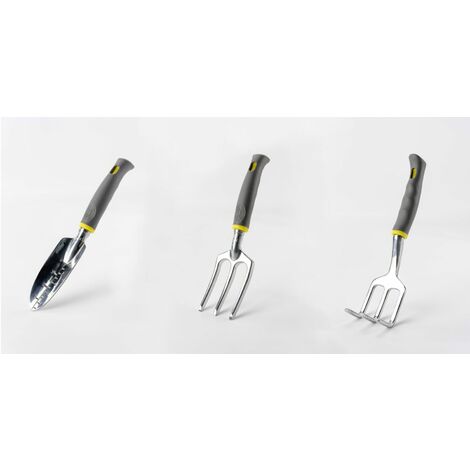 3er-Set GartengerÃ¤te - Suan - Gabel, Blumenrechen und TransplantationsgerÃ¤t - Aus Aluminium