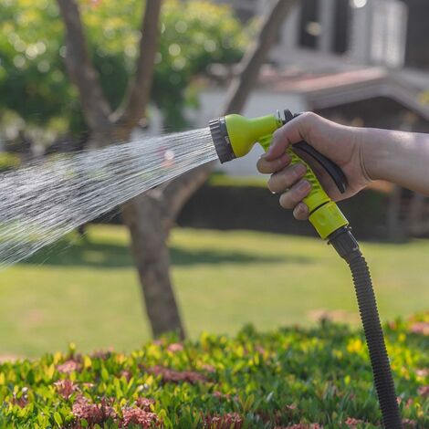 Jotekonoby Gartenschlauch 5m - Ausziehbarer Spiralschlauch Mit Sprühdüse