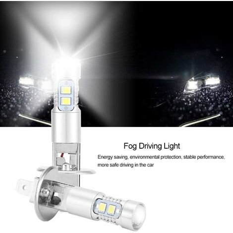 2 Stück H7 superhelle 110 W LED-Scheinwerfer-Nebelscheinwerfer,  Tagfahrlicht, Fernlicht, Abblendlicht, 6000 K weiß