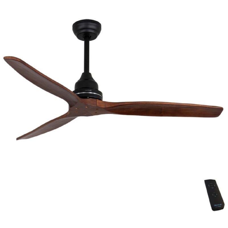 Ventilador de techo de 65 W y 52” con mando a distancia, temporizador, modo winter-summer, 3 velocidades y 3 aspas.
