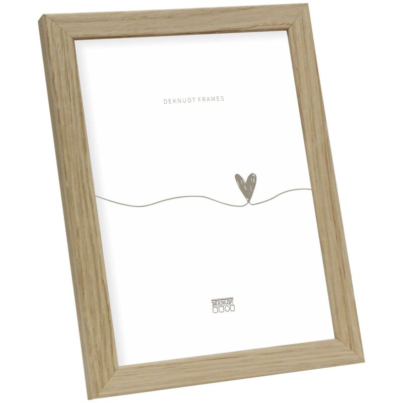 WANDStyle Cadre photo bois moderne, cadre A4 noyer, cadres photo 21x30 cm mural, encadrement tableau 30x21 cm, cadres pour photos et posters, encadrement à suspendre, H950 – Made in Germany