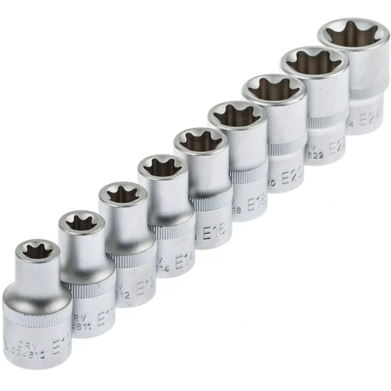 Llave De Vaso Torx-E E20 KS Tools - Cromo Vanadio, 1/2 Pulgada, Para Talleres Y Bricolaje