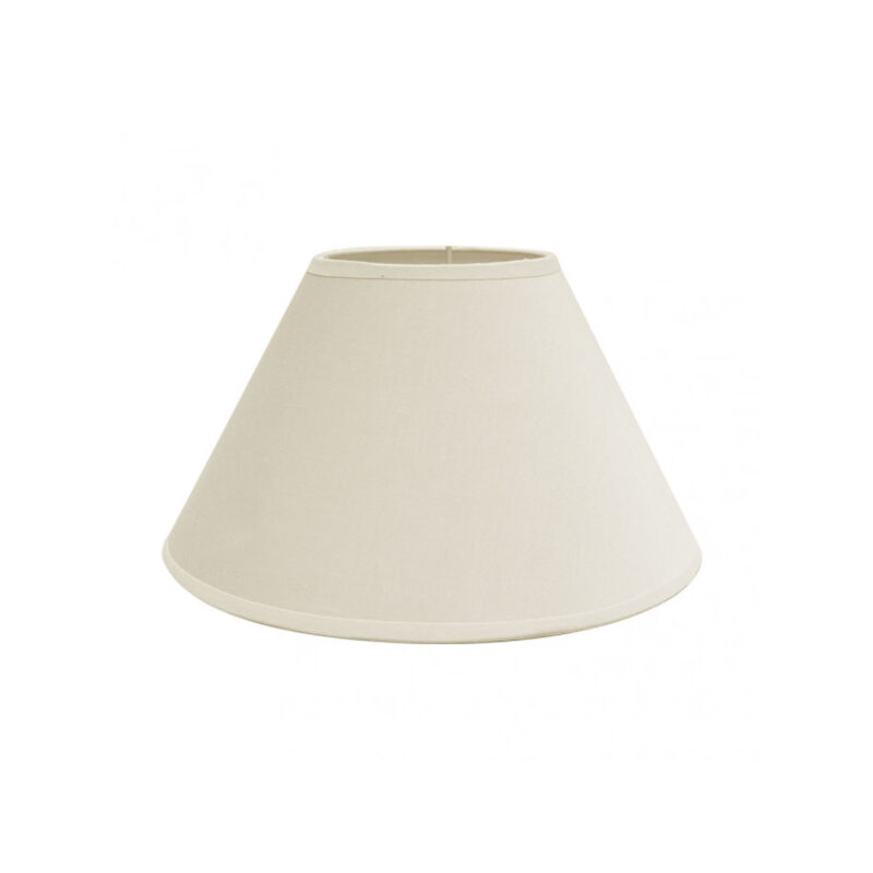 FABRILAMP 157324015  Pantalla Clara E27 Beis 40x20x26cm Cónica Cerrada de Tela o Papel, Vintage para Iluminación de Interiores
