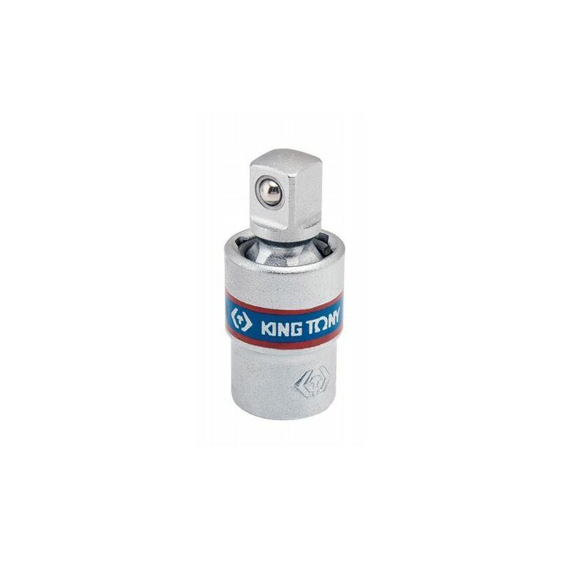 King Tony Kardangelenk Steckschlüssel 3/8" Bi-Hexagonal 10 Mm | Chrom-Vanadium Stahl, Verchromt
