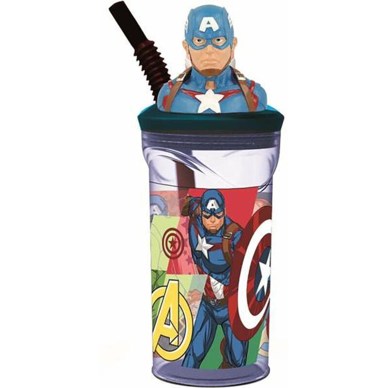 Vaso Infantil Reutilizable Patrulla Canina | Con Tapa, Pajita Incorporada Y Figurita 3D, 360 Ml, Libre De BPA