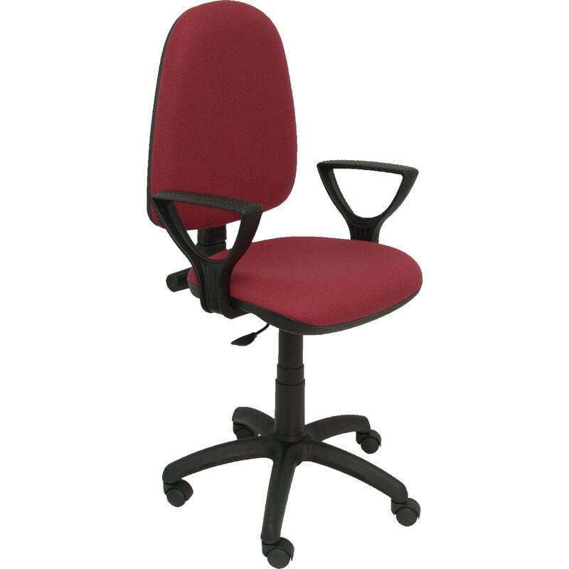 Silla De Escritorio operativa pyc ayna rojo bf brazos fijos tejido piqueras y crespo bali granate con oficina modelo 04cp incluidos tapizado en acacia one size