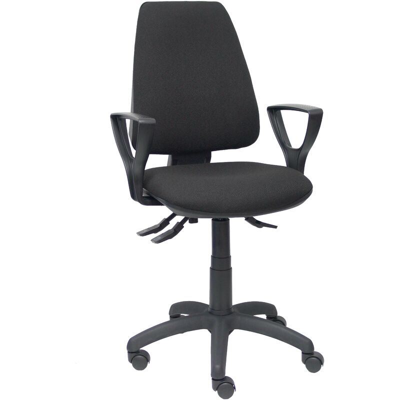 Silla De Escritorio operativa pyc elche negro bf brazos fijos tejido oficina piqueras y crespo modelo 14s incluidos bali sincro tela 109x46x46 cm