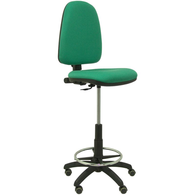 Silla De Escritorio alta piqueras y crespo ayna verde ruedas brazos fijos tejido parquet taburete bali t04cp regulable en altura aro 100123x46x40 cm esmeralda modelo mecanismo contacto permanente asiento respaldo