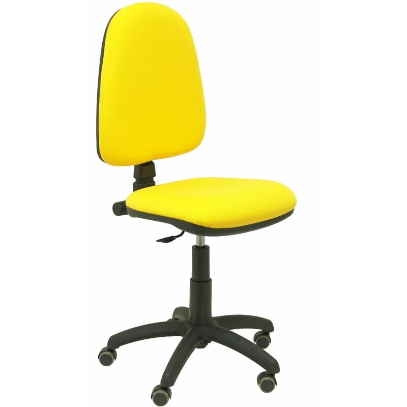 Silla De Escritorio operativa pyc ayna amarillo rp con ruedas antiarañazos sin brazos tejido oficina piqueras y crespo modelo 04cp parquet bali