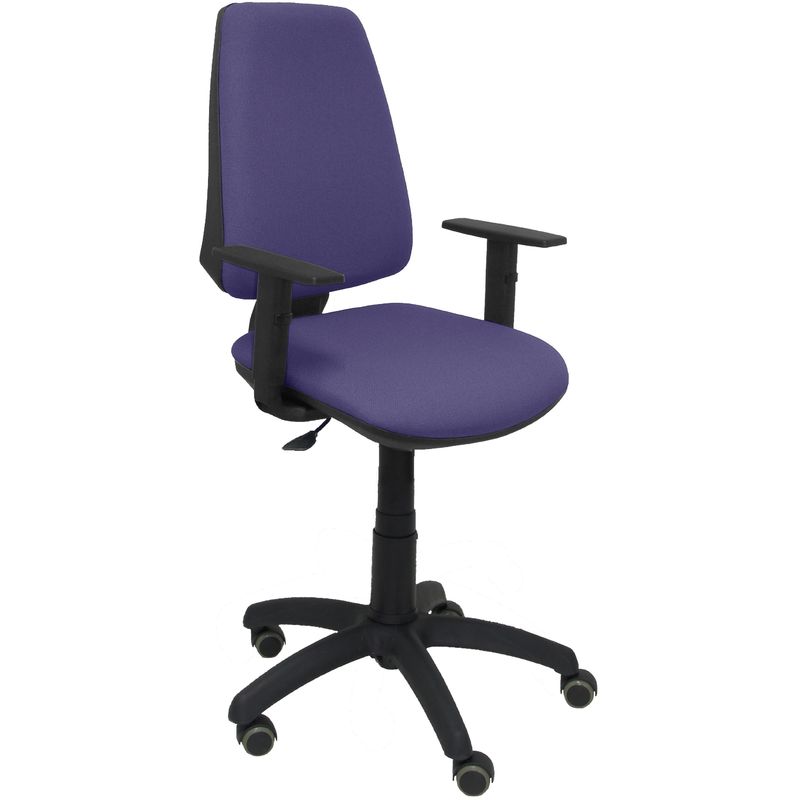 Silla De Escritorio operativa pyc elche cp azul rp con ruedas antiarañazos brazos ajustables tejido piqueras y crespo bali claro regulables parquet oficina mecanismo permanente en altura asiento respaldo tapizados color modelo 14cp