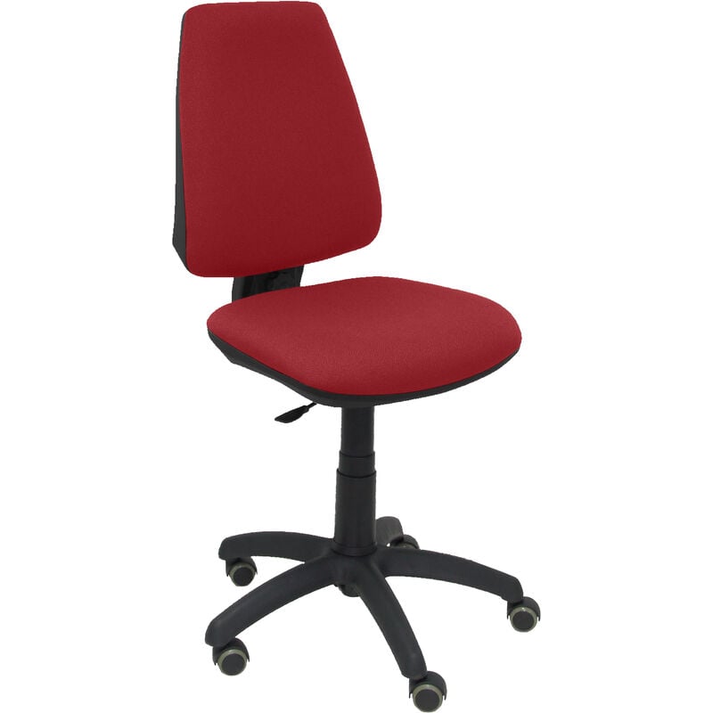 Silla De Escritorio operativa pyc elche cp rojo rp con ruedas antiarañazos sin brazos tejido oficina piqueras y crespo modelo 14cp granate bali parquet mecanismo permanente regulable en altura asiento respaldo tapizados color acacia one