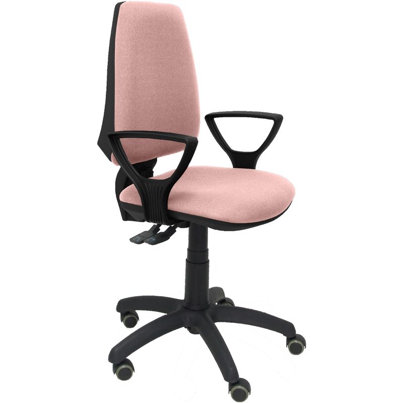 Silla De Escritorio operativa pyc elche rosa bf rp con ruedas antiarañazos brazos fijos tejido oficina piqueras y crespo modelo 14s incluidos bali pink parquet tela 109x46x46