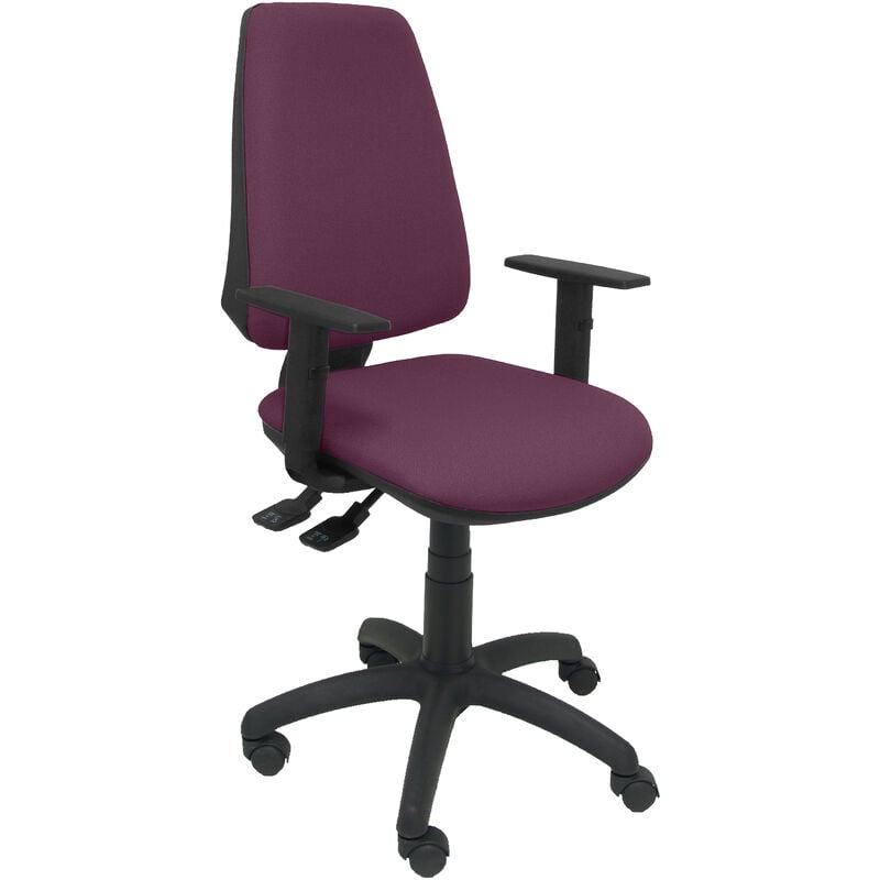 Silla De Escritorio operativa pyc elche morado brazos ajustables tejido piqueras y crespo bali regulables oficina ruedas nylon tela 109x46x46