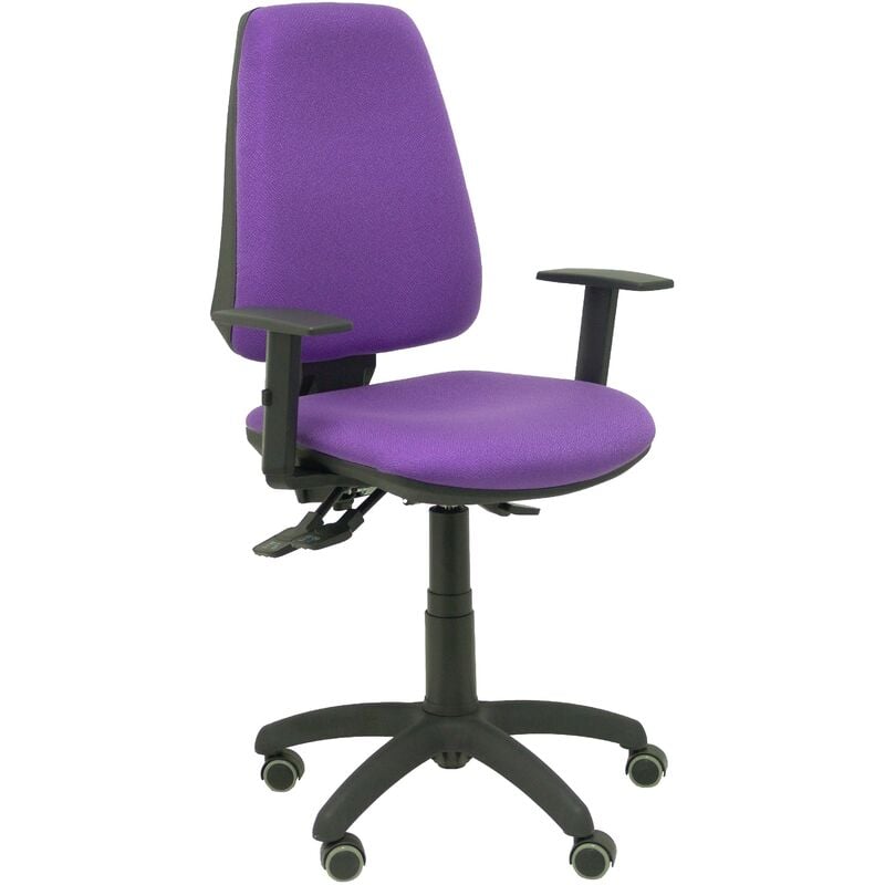 Silla De Escritorio operativa pyc elche morado rp con ruedas antiarañazos brazos ajustables tejido piqueras y crespo bali lila regulables parquet oficina tela 109x46x46