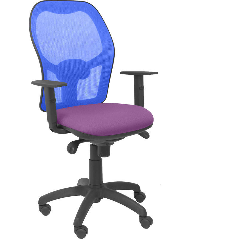 Silla De Oficina piqueras y crespo modelo jorquera tejido bali lila 1 escritorio operativa pyc morado brazos ajustables malla azul