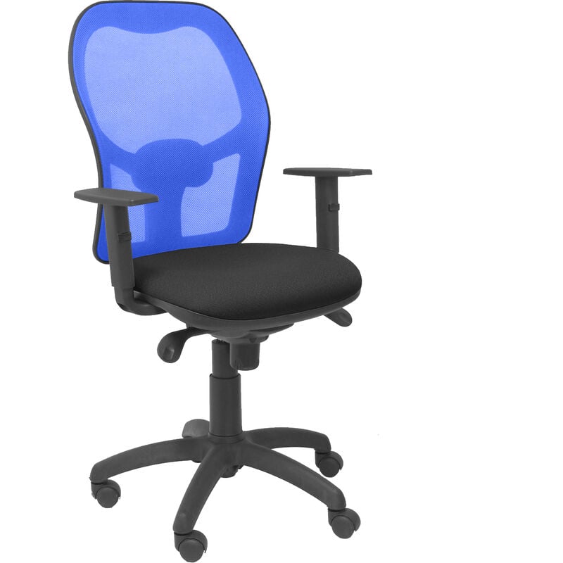 Silla Jorquera malla azul asiento bali negro