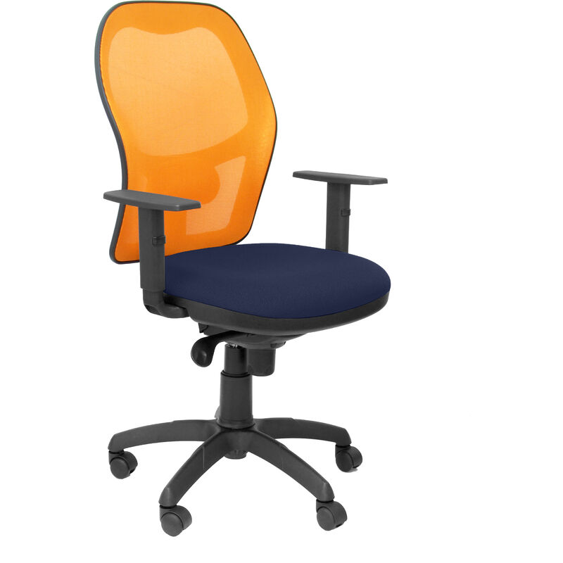 Silla Jorquera malla naranja asiento bali azul marino