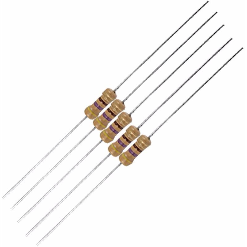 Lot De 500 Résistances Couche Métal – 470K Ohms – 5% – 1/4W – Type SFR25
