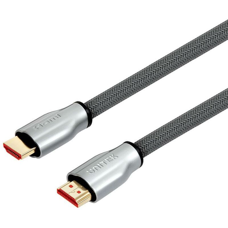 CABLE USB-C/M 3.1 A HDMI 4K, 3MTS, CONECTOR METALICO, BLANCO