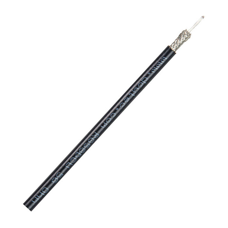 Rollo de 100m cable coaxial Televés 215501 negro malla cobre-cobre