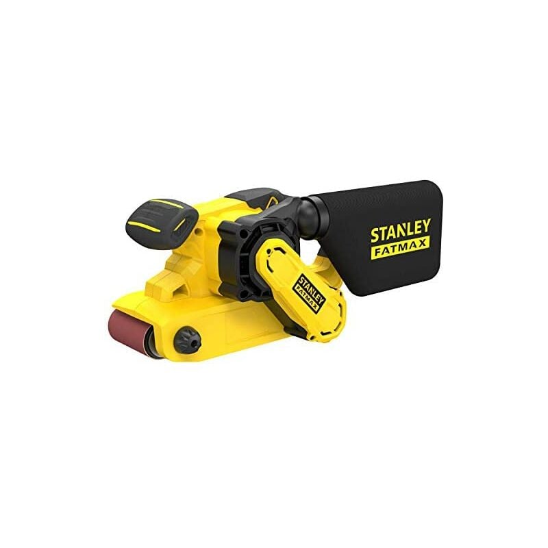 STANLEY FATMAX FMEW204K-QS - Lijadora de banda 1010 W, Velocidad 390 m/min, Hoja de 533 x 76 mm, Compacta, Lijado de grandes superficies de madera, Incluye maletín