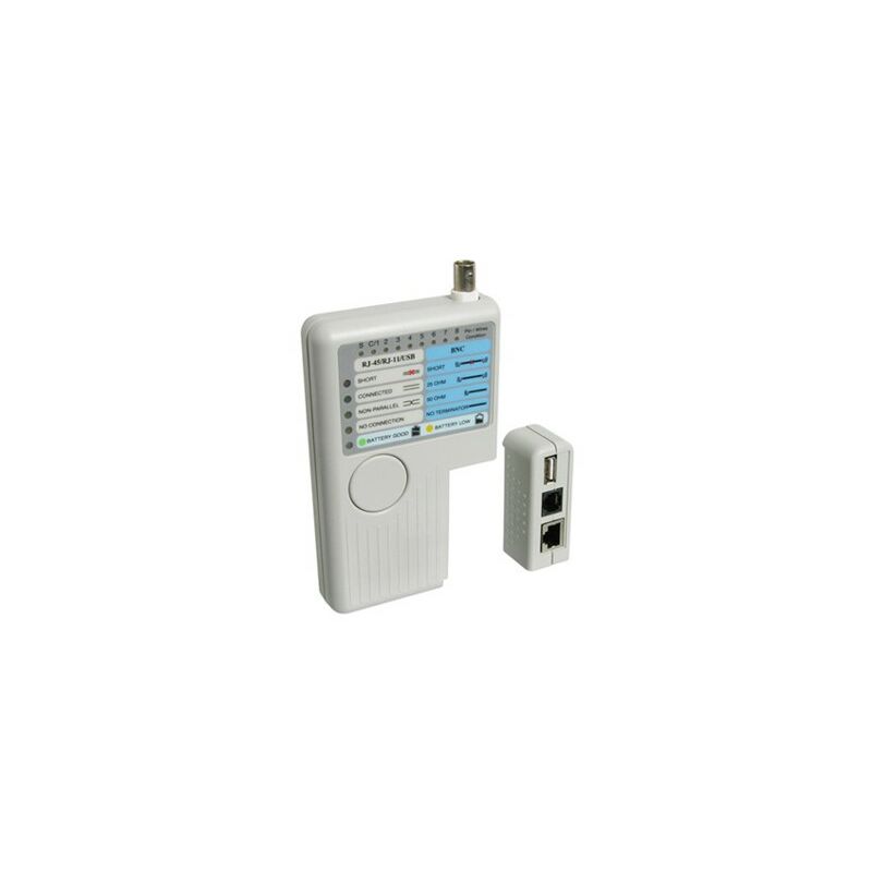 Tester probador de cables wp rj11 - rj12 - rj45 - bcn - usb