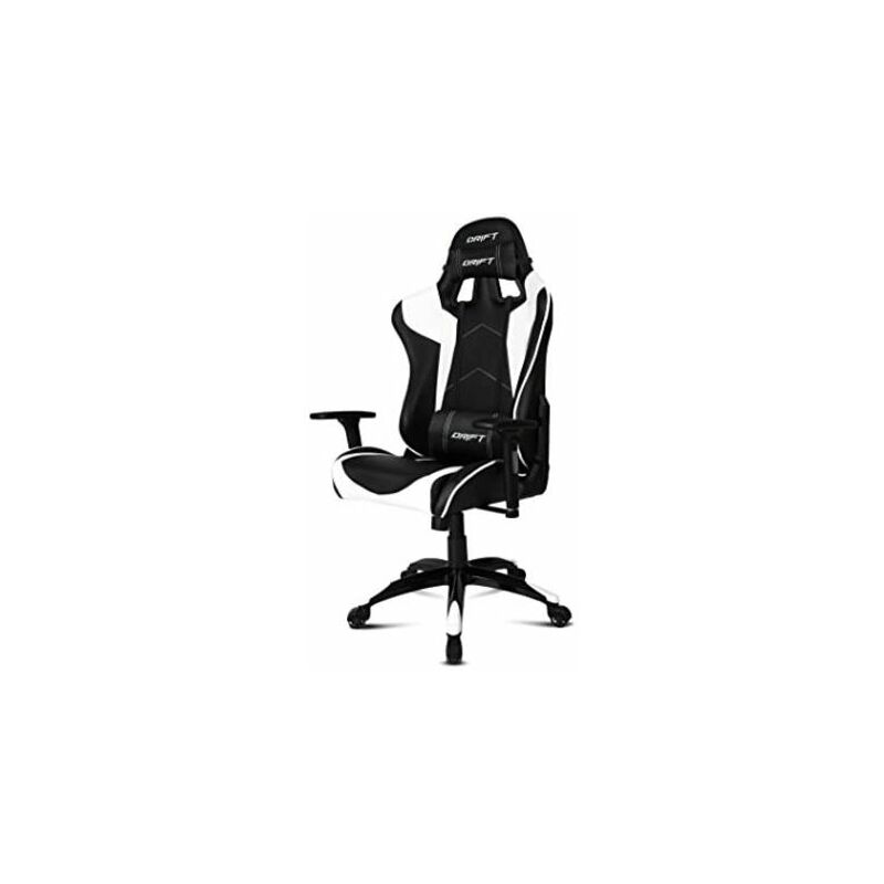 Drift DR300BW - Silla Gaming Profesional, (Polipiel Alta Calidad, Ergonómica), Color Negro/Blanco