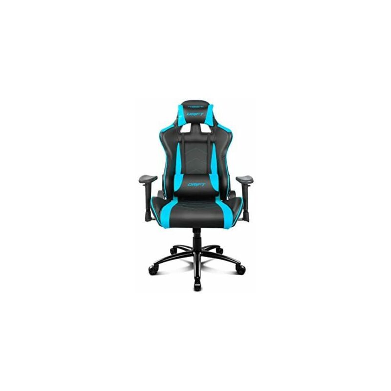 Drift DR150BL - Silla Gaming Profesional, (Poilipiel Alta Calidad, Ergonómica), Color Negro/Azul