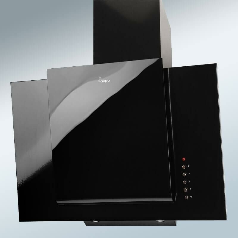 Akpo Wk4 Grand eco 50 chimney hood black campana de chimenea