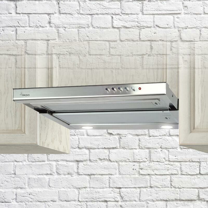 Akpo Wk7 Light 50 cooker hood builtin pull out stainless steel wk7light50ix campana 220 m³h