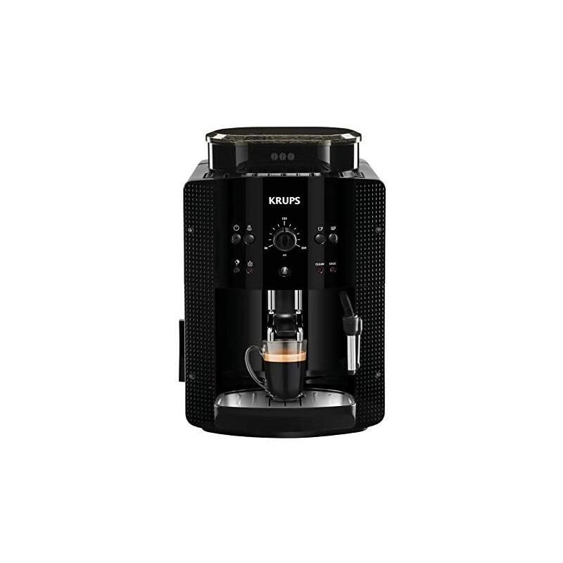 Krups Roma EA81R870 Cafetera expreso superautomática,1.7 L, 3 Niveles de Temperatura, 3 Texturas de molienda, 1450 W, 1 Cups, plástico, Estándar Negra