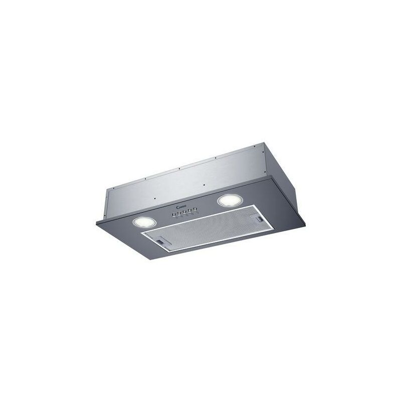 Candy CBG625/1X, Campana Grupo Filtrante, 52CM, 3 Niveles de Potencia, 74W, 200M3/H, Filtros de Carbono, Panel Aluminio Antigrasa, Iluminación LED, 56/63DB, Clase C, Metal Gris