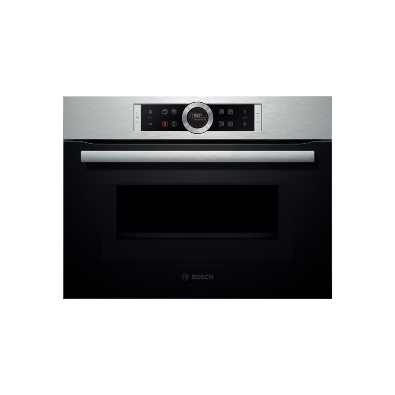 Bosch serie 8 - Horno compacto con microondas cmg633bs1 inoxidable