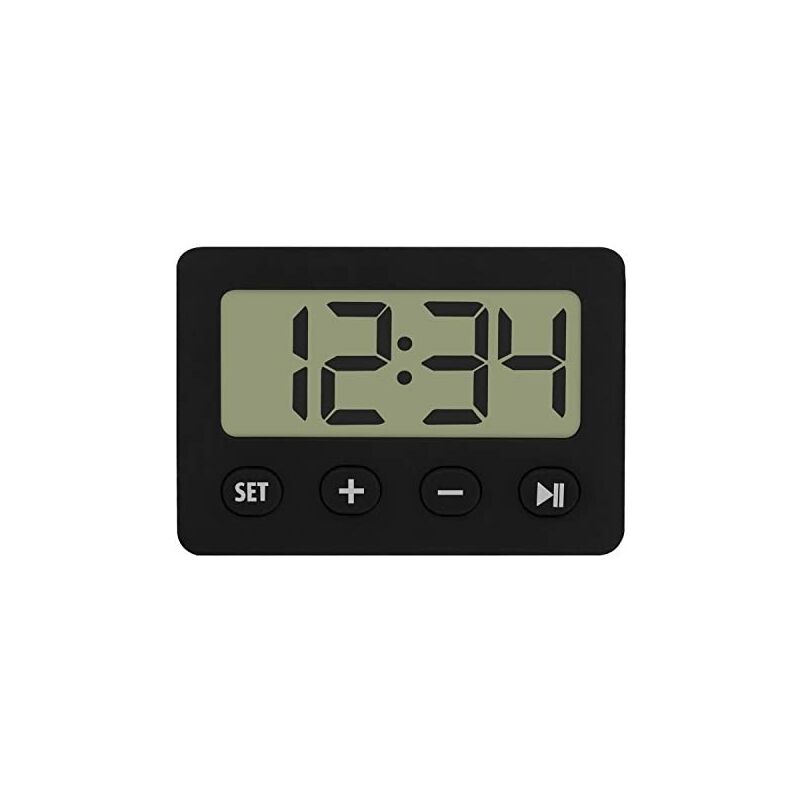 TFA Reloj Despertador Digital Negro