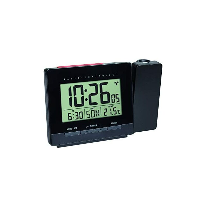 Tfa Dostmann 60.5016.01. reloj despertador con proyector y fuente alimentación color