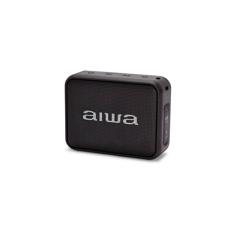 Aiwa BS-200BK: Altavoz Inalámbrico Portátil Bluetooth, True Wireless Stereo, Impermeable, Color Negro