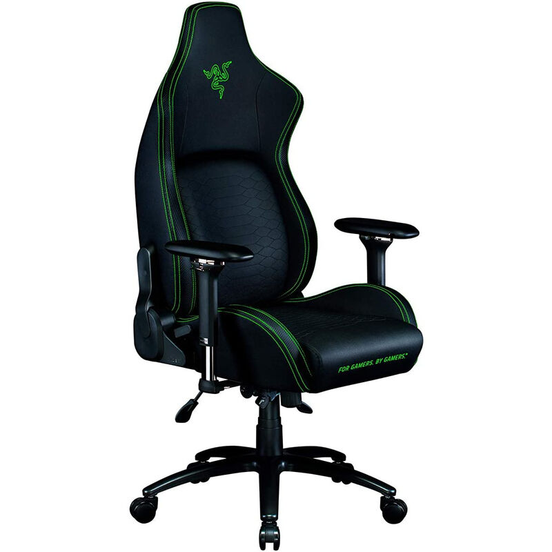 Razer iskur silla para videojuegos de pc asiento acolchado negro