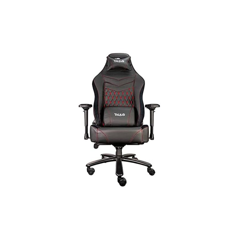 Silla Gaming Talius MAMUT Silla Gaming Profesional de Color Rojo y Negro, vasculante, Ergonómica, Reposabrazos 4D,Espuma Alta Densidad, Base Metal, Ruedas Nylon, Diseño Especial hasta 170 kg.