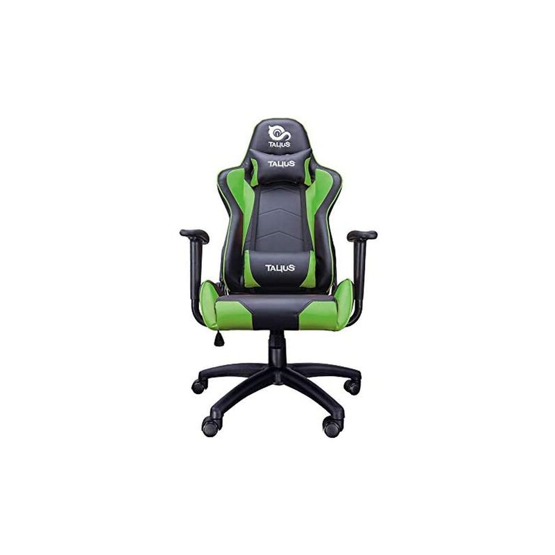 Nueva Silla Gaming Talius Gecko V2 - Gaming Profesional de Color Verde y Negro, Ergonómica, basculante, Espuma Alta Densidad, Base y Ruedas Nylon, Gas Clase 4. Ideal para Juegos, Oficina, Escritorio