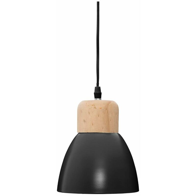 Atmosphera - Lámpara Colgante 'Desy' Negro - Metal D. 15 cm