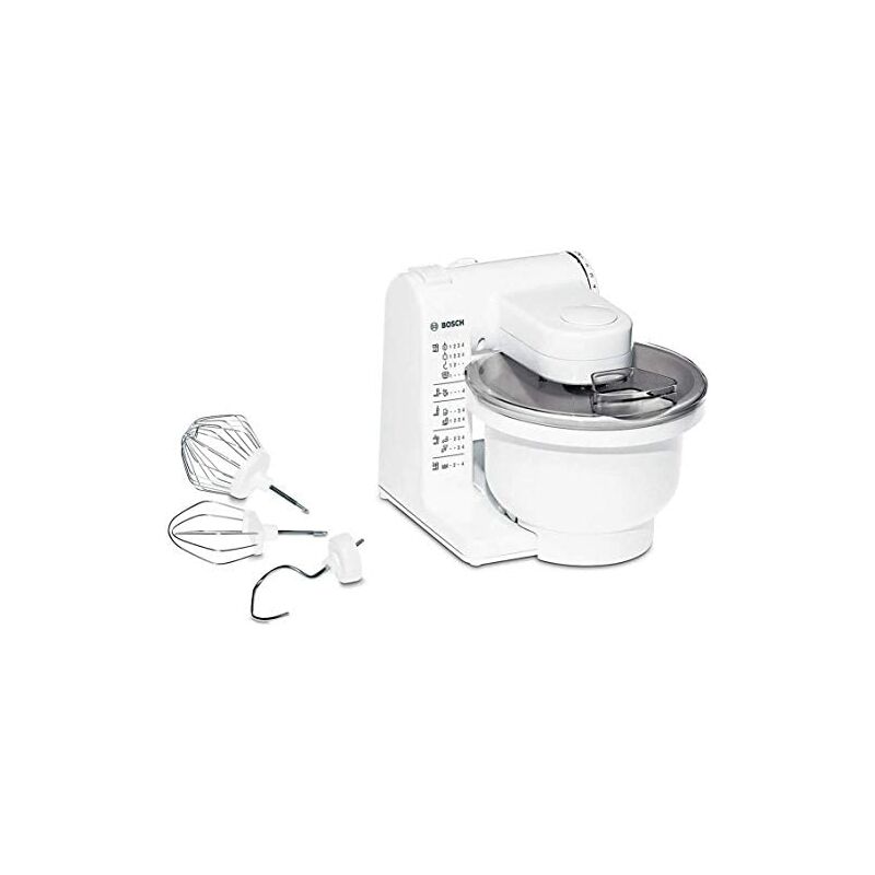 Bosch MUM4405 - Robot de cocina MUM4 para repostería, 500 W, capacidad 3.9 l, color blanco