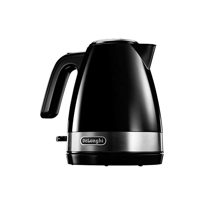 DeLonghi KBLA 2000.BK Hervidor Eléctrico Agua, 2000 W, 1 Liter, Plástico, Negro