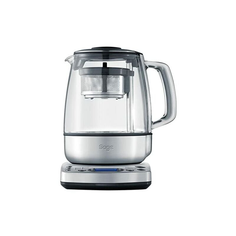 Sage Appliances BTM800UK Hervidor de té, 2000 W, 5 Cups, 44 Decibelios, Acero Inoxidable, Cristal