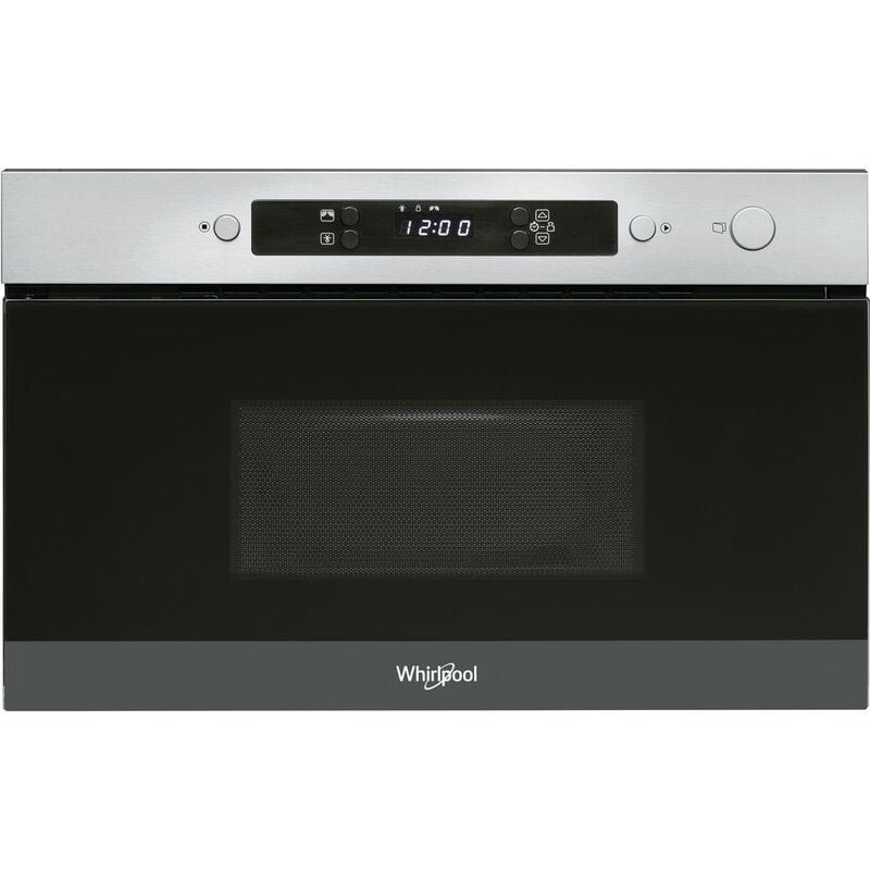 Whirlpool - Microondas integrable AMW 4900/IX, inox, 22 L, 750W, plato giratorio de 25 cm, 4 niveles de potencia