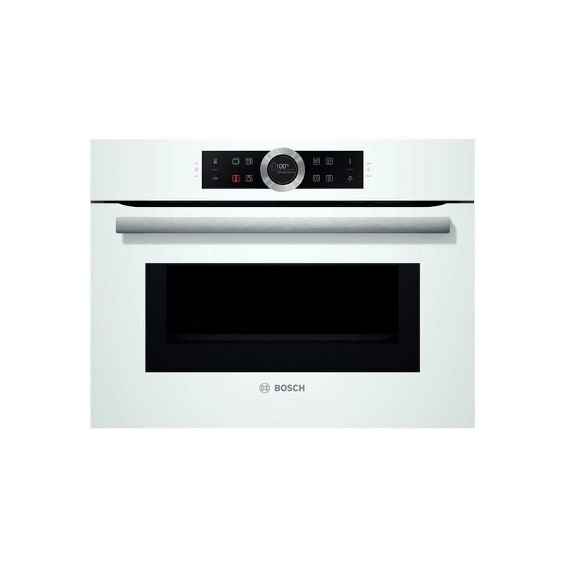 Bosch serie 8 - Horno compacto con microondas cmg633bw1 blanco