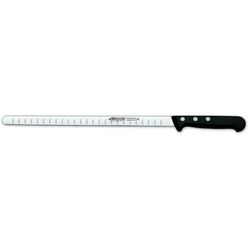 Arcos Serie Universal cuchillo para salmonero hoja de acero inoxidable nitrum 290 mm mango polioximetileno pom negro 290mm. 284004 con y 29