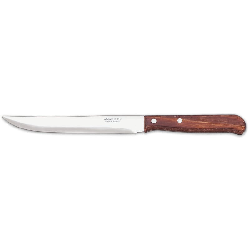 Cuchillo para cocina Arcos Latina 100700 de acero inoxidable Nitrum y mango de madera comprimida con hoja de 15.5 cm en caja