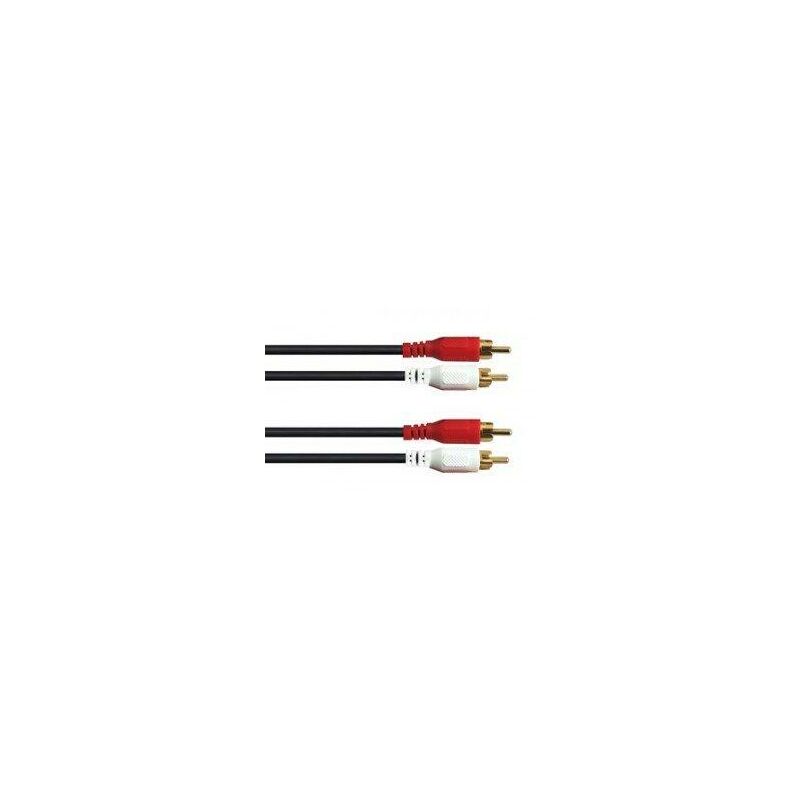 Cable RCA 2 Machos A 2 RCA Machos Conectores ORO 2m