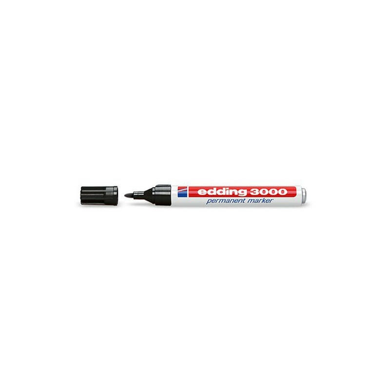 Blister 1 marcador permanente 3000 negro edding e-3000/1-01